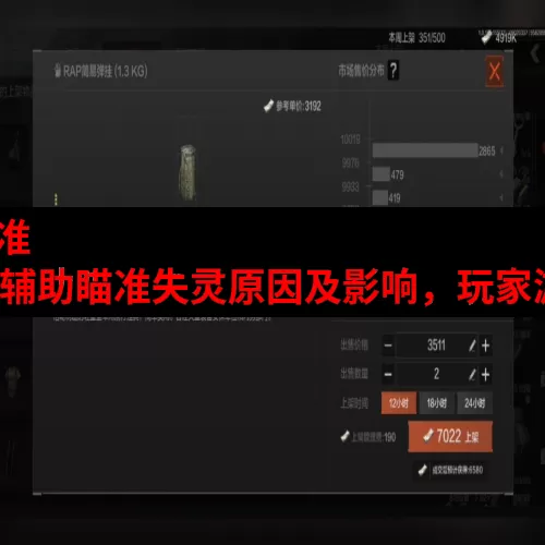 暗区突围 辅助瞄准 失灵-暗区突破：辅助瞄准失灵原因及影响，